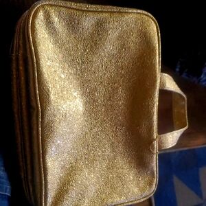 Sonia Kashuk Gold Glitter Makeup Bag
